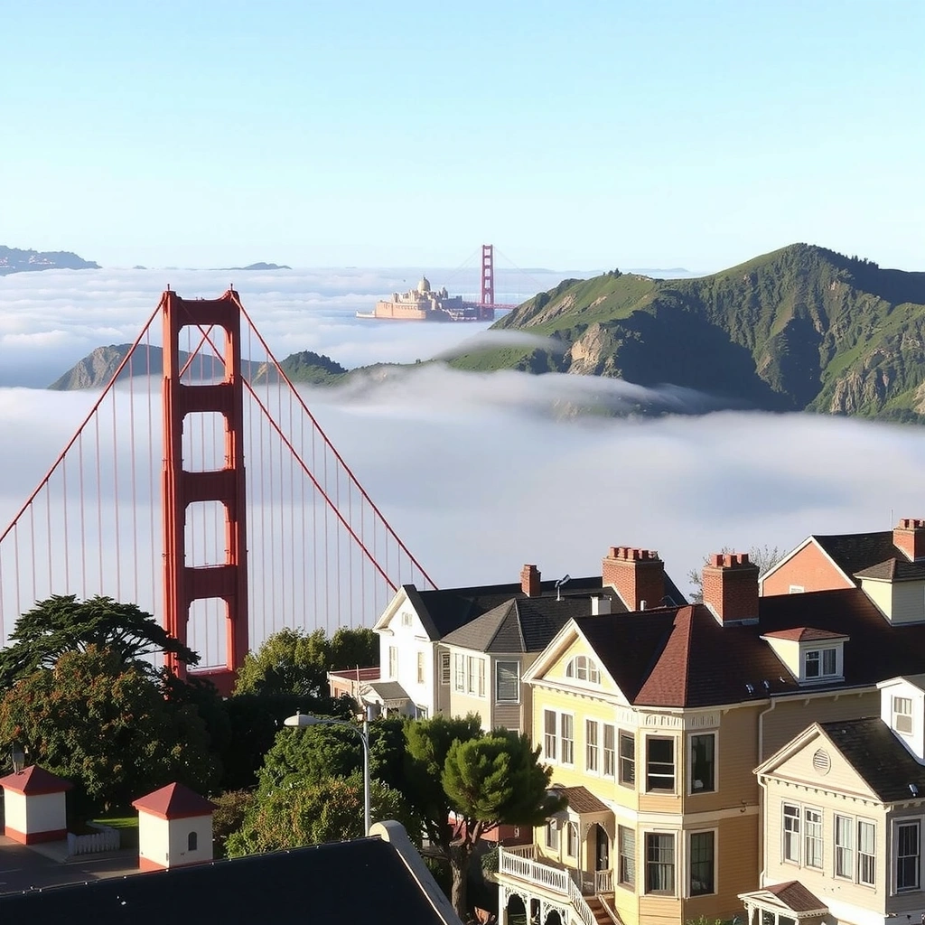 Сан-Франциско - город на холмах с знаменитым мостом