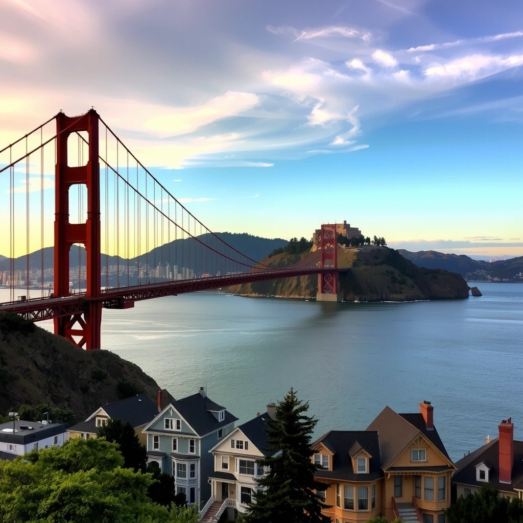 Сан-Франциско - Золотые ворота и Алькатрас