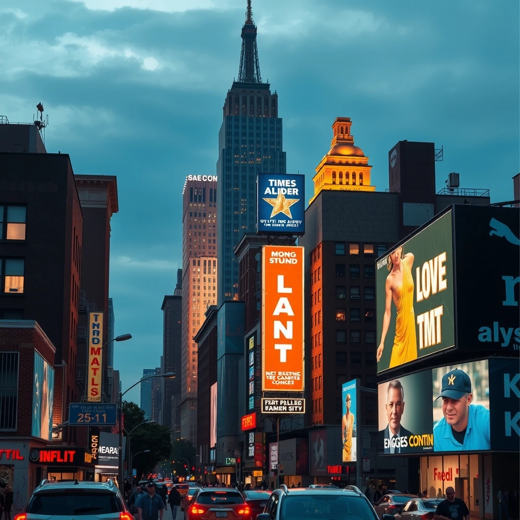 Нью-Йорк - город небоскребов и ярких огней